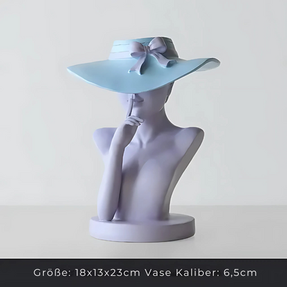 Elegante Damen-Blumenvase – Stilvolle Deko für Wohnzimmer & Tischdeko