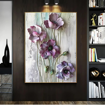 Blumen Leinwandposter – Stilvolle Wandkunst