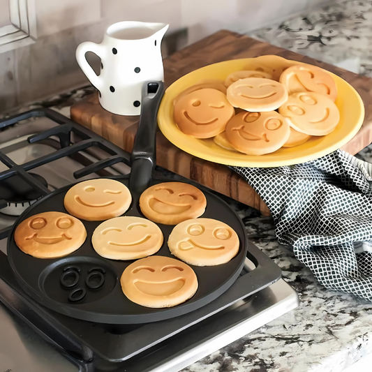 Smiley Pfannkuchenpfanne – Antihaft & Perfektes Frühstück