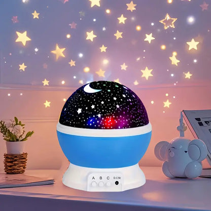 Sternenhimmel Nachtlicht – 360° USB Lampe mit 9 Farbmodi