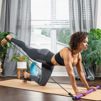 Pilates Power Bar - Widerstandsband-Set für Heimtraining & Muskelaufbau