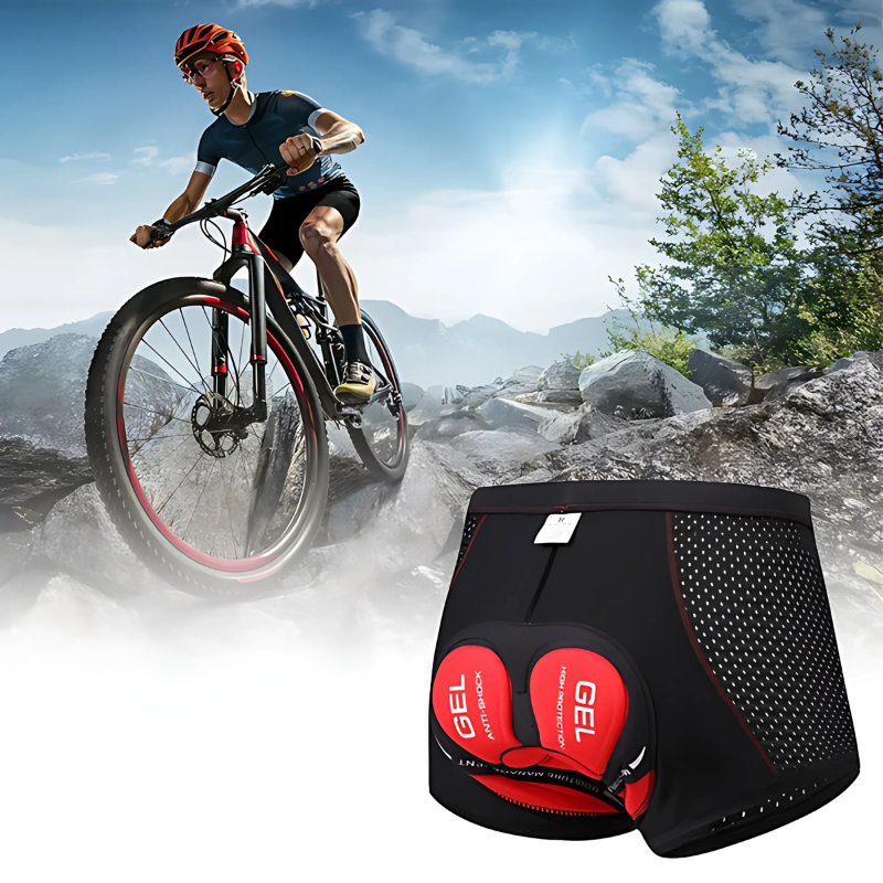 Herren 5D Gel Pad Radshorts – Atmungsaktive stoßdämpfende MTB Fahrradhosen