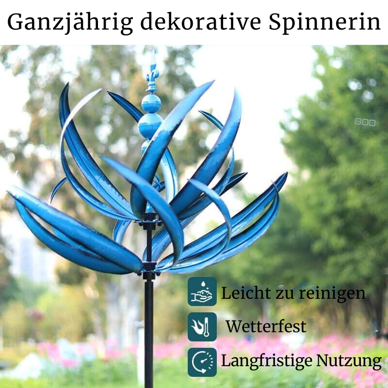 Elegantes Windrad | Einzigartige Lotus-Windmühle mit stabilen Flügeln