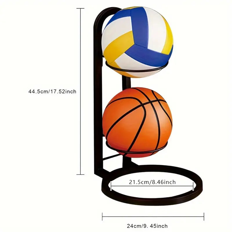 Kohlenstoffstahl Ballaufbewahrungsständer – Kippsicher und Platzsparend