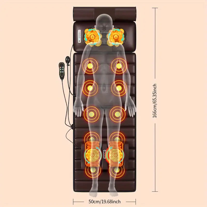 Ganzkörper-Massagematte mit Wärme & Vibration – Entspannung für Rücken & Beine