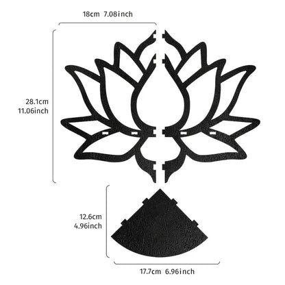 Schwebendes Lotus-Holzregal – Dekoratives Wandregal in Lotusblütenform