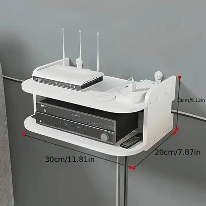 Wandmontage Router Regal – Kabel-Veranstalter & WLAN-Router Halterung