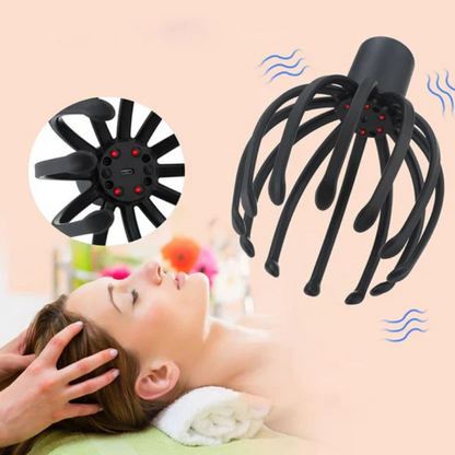 Elektrisches Kopf-Massagegerät – Octopus Kopfmassager mit 12 Krallen