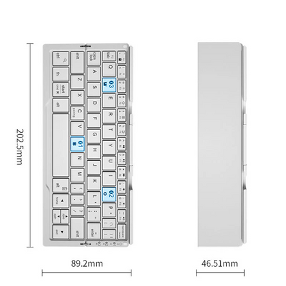 Faltbare Bluetooth-Tastatur – Kompakte & Kabellose Tastatur für unterwegs