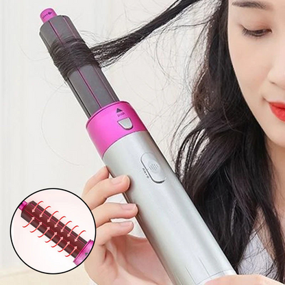 5-in-1 Haartrockner & Styler – Warmluftbürste zum Trocknen, Locken & Glätten