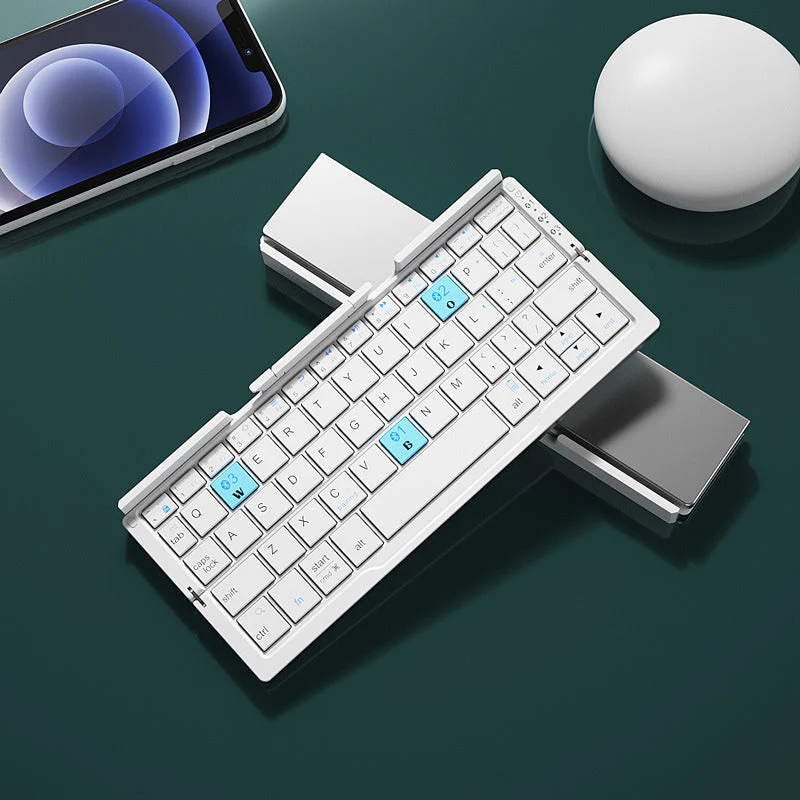 Faltbare Bluetooth-Tastatur – Kompakte & Kabellose Tastatur für unterwegs