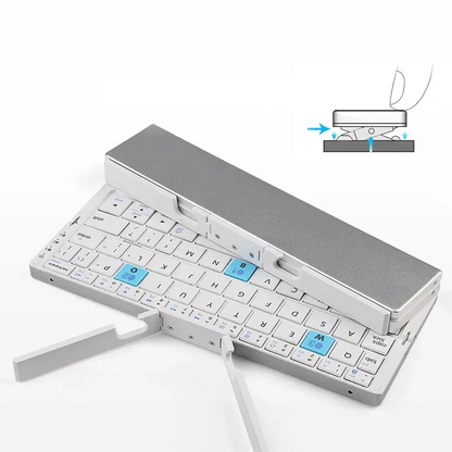 Faltbare Bluetooth-Tastatur – Kompakte & Kabellose Tastatur für unterwegs