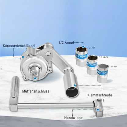 Drehmomentverstärker-Schlüsselset – Müheloses Lösen von Radmuttern & Schrauben