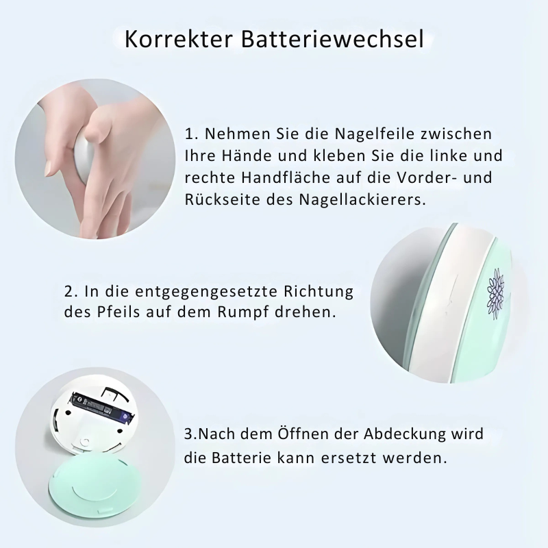 Elektrischer Baby-Nageltrimmer – Sanfte & Sichere Nagelpflege für Neugeborene & Kinder