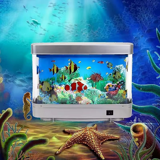 LED Tropische Fische Aquarium Licht - Virtuelle Ozean Nachtlampe für Haus & Kinderzimmer