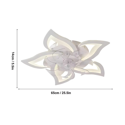 Stiller LED-Deckenventilator - mit 3-farbiger Beleuchtung & Fernbedienung