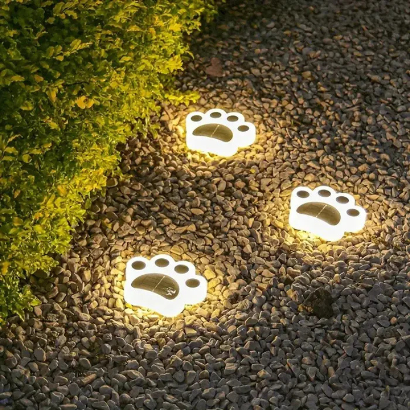 Solar Katzenpfoten Gartenleuchten – LED Außenbeleuchtung