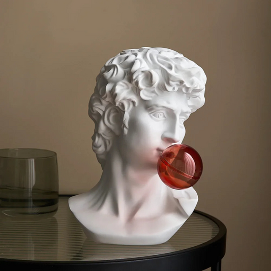 David Kopf Resin-Statue – Moderne Michelangelo Skulptur