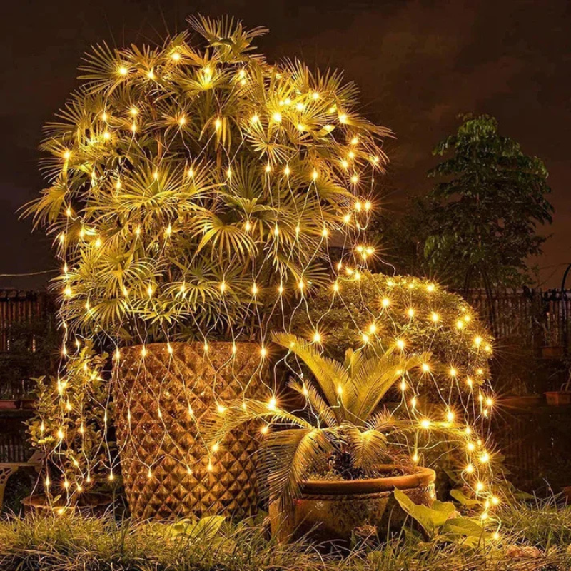 Solar LED Netzlichter – Außenbeleuchtung für Garten & Weihnachten