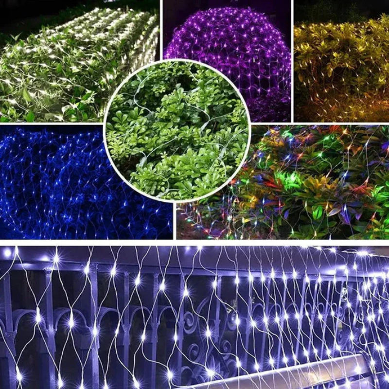 Solar LED Netzlichter – Außenbeleuchtung für Garten & Weihnachten