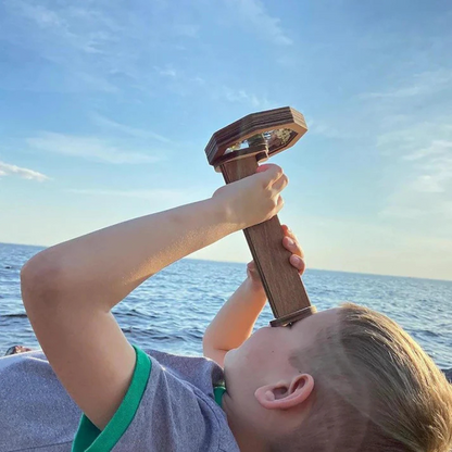 Magisches Holz-Kaleidoskop – Optisches Lernspielzeug für Kinder