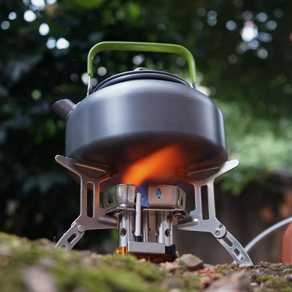 Tragbarer Campingkocher – Winddichter Gaskocher für Outdoor-Kochen"