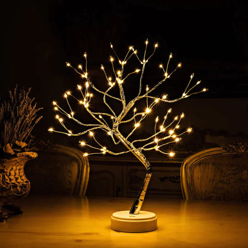 LED Baum Lampe – Dimmbares Stimmungslicht mit flexiblen Zweigen