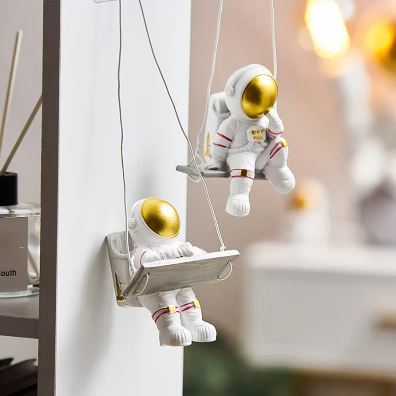 Astronaut Wanddeko – Moderne 3D Harz Weltraum Deko für Zuhause & Büro