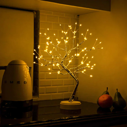 LED Baum Lampe – Dimmbares Stimmungslicht mit flexiblen Zweigen