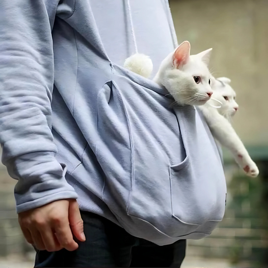 Katze Tragender Hoodie – Bequemer und Kuscheliger Hoodie für Katzenliebhaber