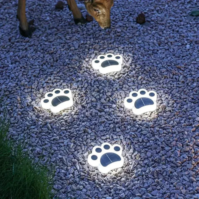 Solar Katzenpfoten Gartenleuchten – LED Außenbeleuchtung