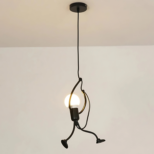 Kletternde Künstlerische Pendelleuchte – Moderne Deckenlampe mit kreativem Design für Wohnkultur