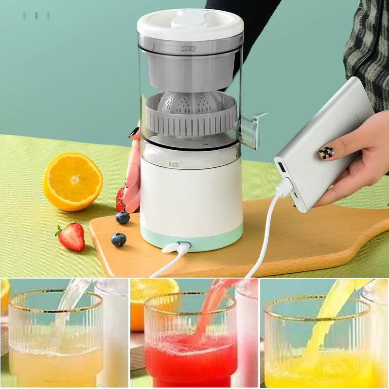 Elektrische Zitruspresse – Tragbarer USB-C Juicer für Frischen Saft überall