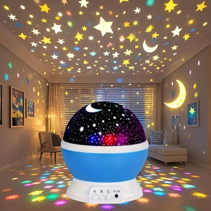 Sternenhimmel Nachtlicht – 360° USB Lampe mit 9 Farbmodi