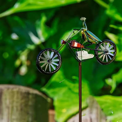 Metall Windspinner Tier - Vintage Gartendekoration mit drehenden Klingen