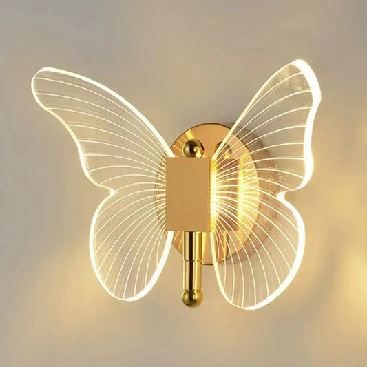 Schmetterling Wandleuchte - Elegante LED-Lampe für Heimdekoration